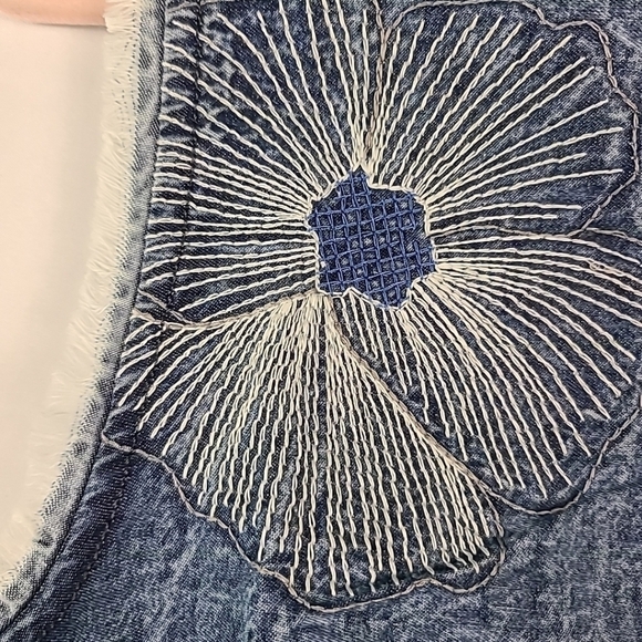 NWT Anthropologie Conditions Apply Sleeveless Adesina Tunic Denim Dress Sz XS - Picture 3 of 10